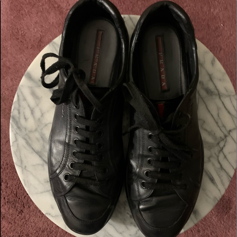Prada black sneakers